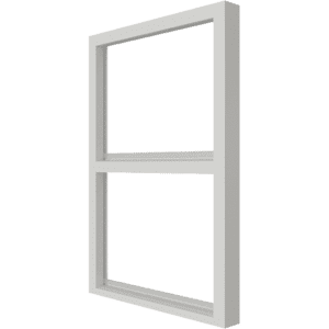 Vast glas | 2 vakken verticaal